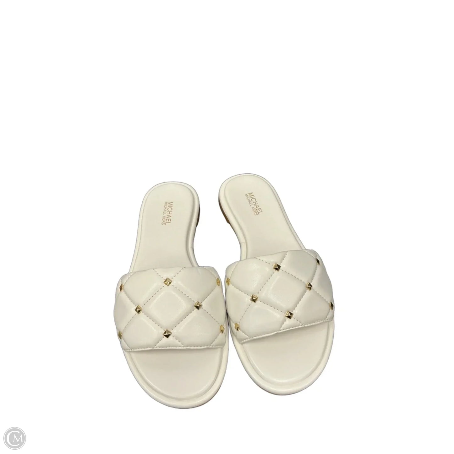 Sandals Designer By Michael Kors In White, Size: 5.5