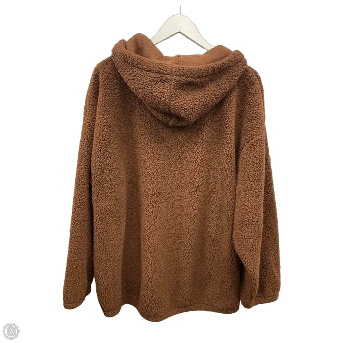 Jacket Fleece By American Eagle In Brown, Size: M