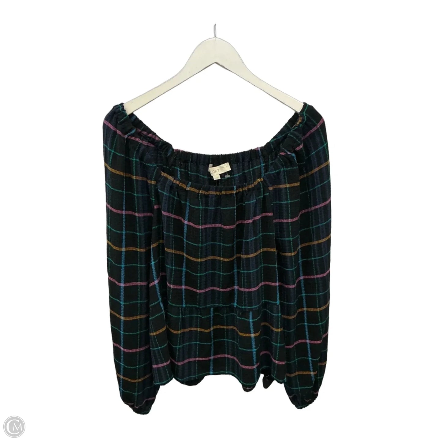 Top Long Sleeve By Loft In Black, Size: M