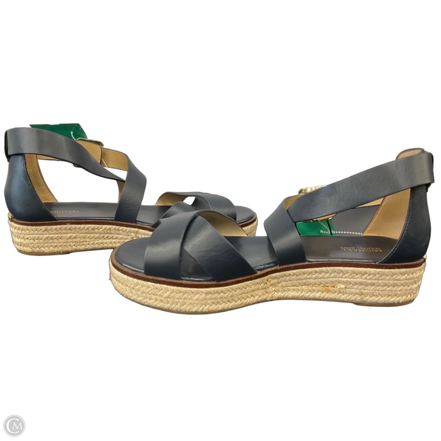Sandals Heels Platform By Michael By Michael Kors In Navy, Size: 10