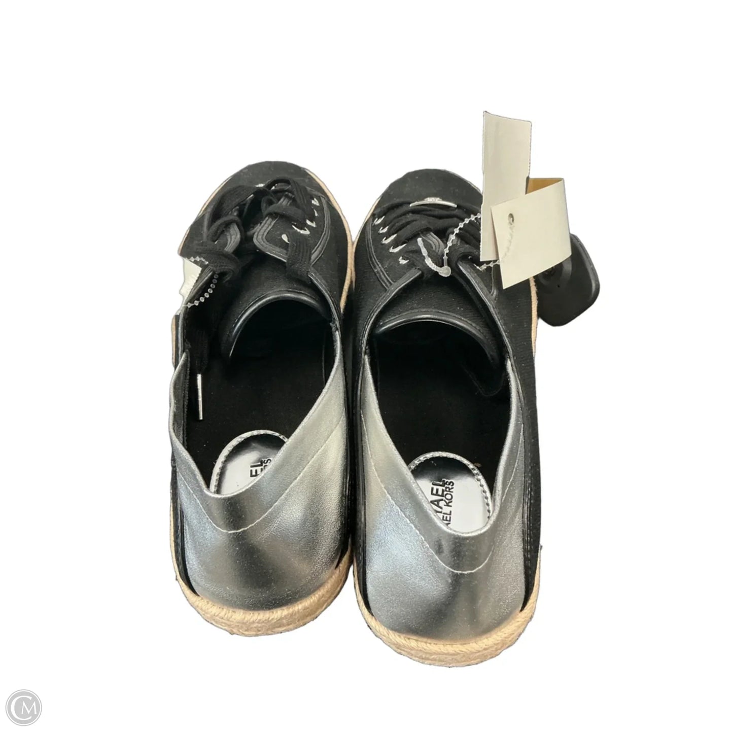 Shoes Sneakers By Michael By Michael Kors In Black & Silver, Size: 11