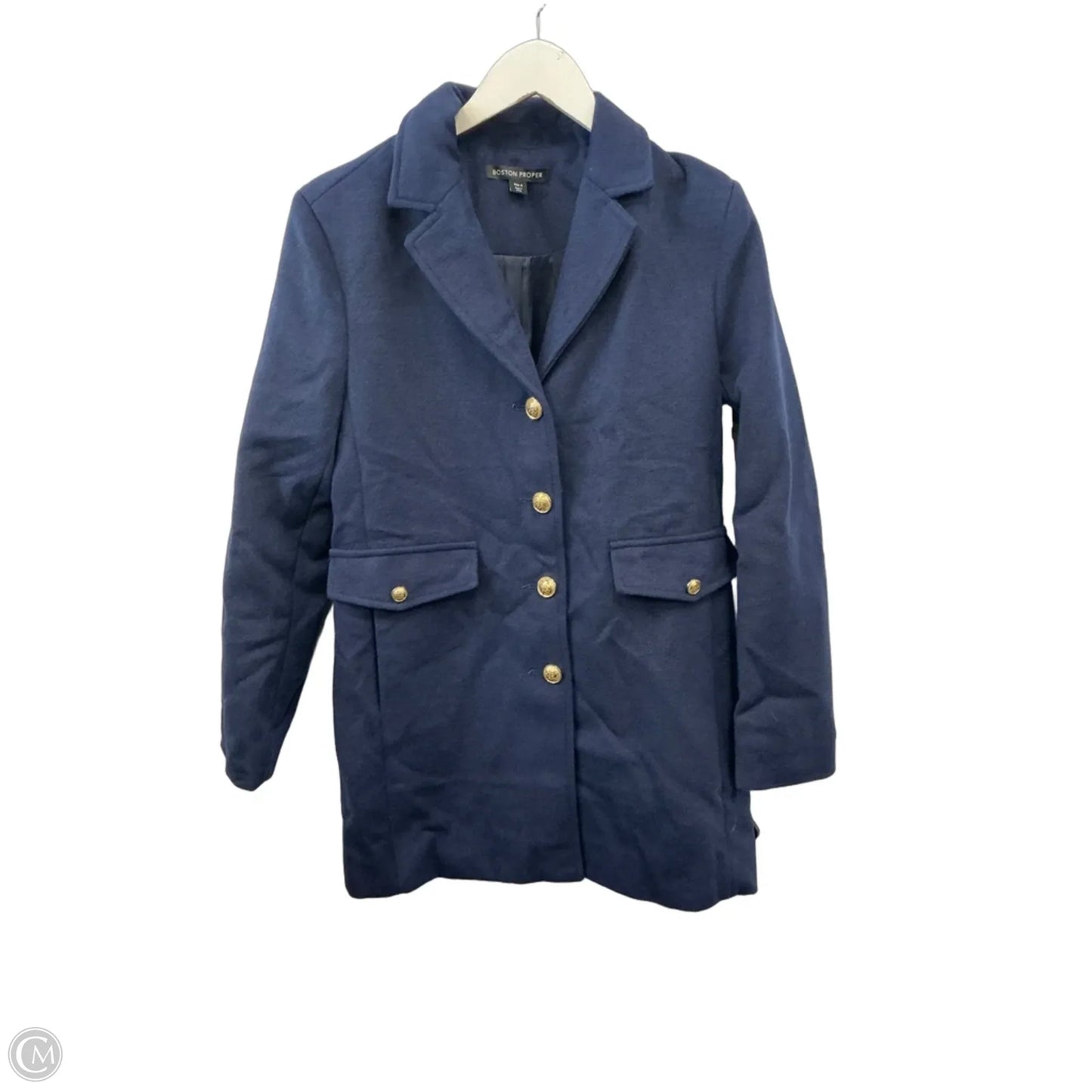 Coat Peacoat By Boston Proper In Navy, Size: S