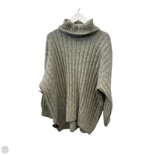 Sweater By Falls Creek In Grey, Size: 1x