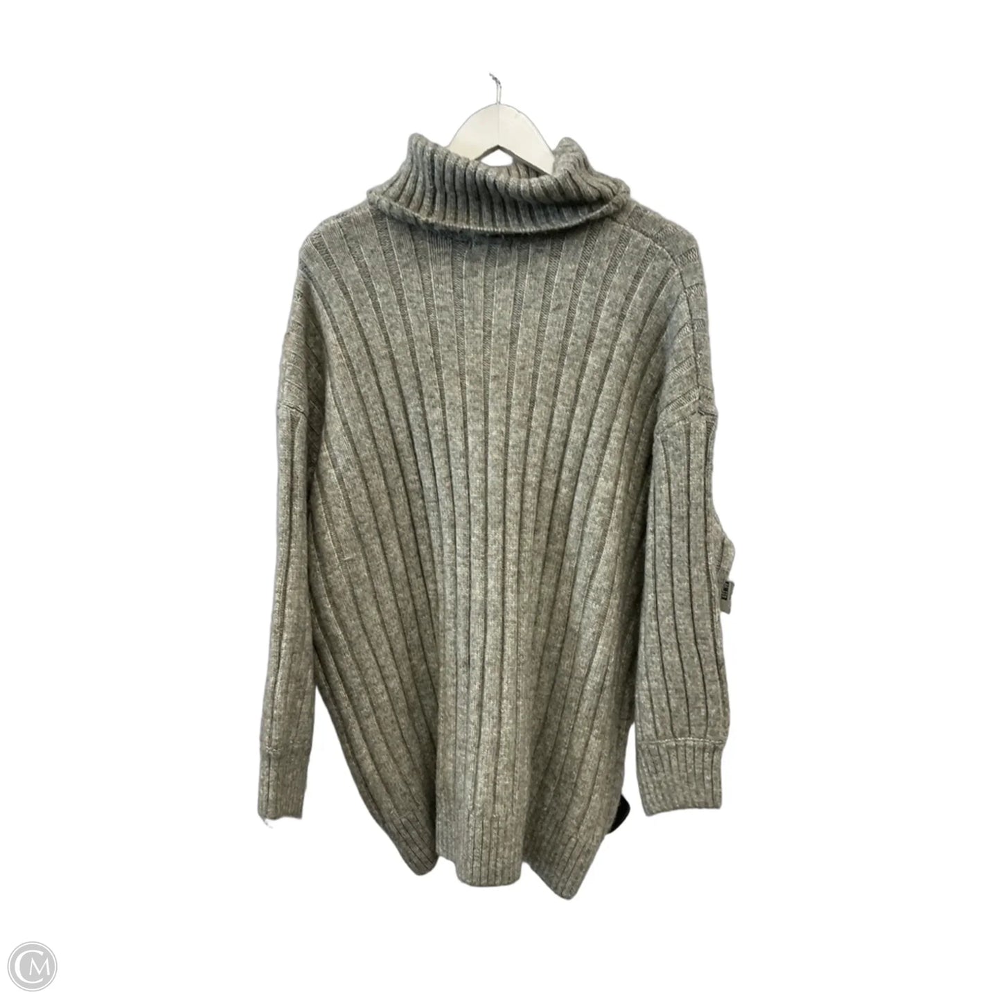 Sweater By Falls Creek In Grey, Size: 1x