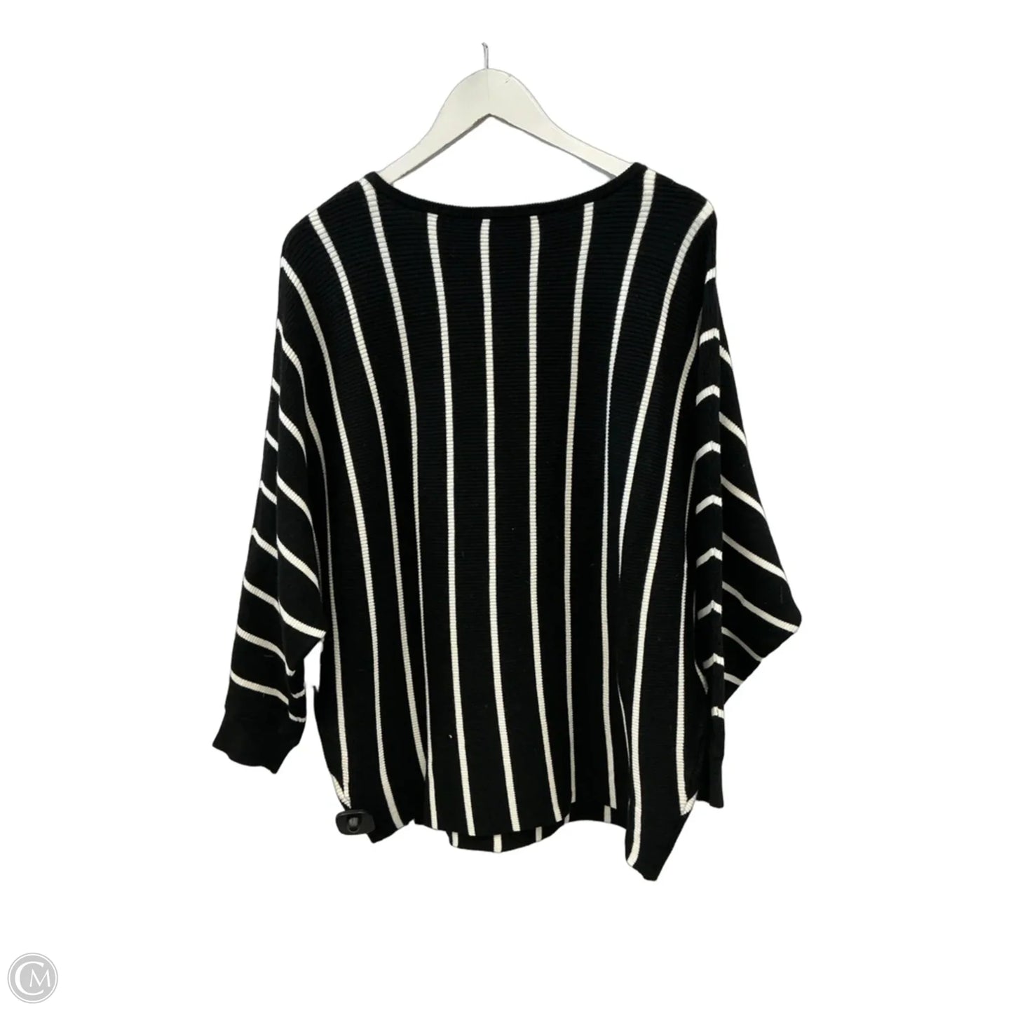 Sweater By Philosophy In Black & White, Size: 1x
