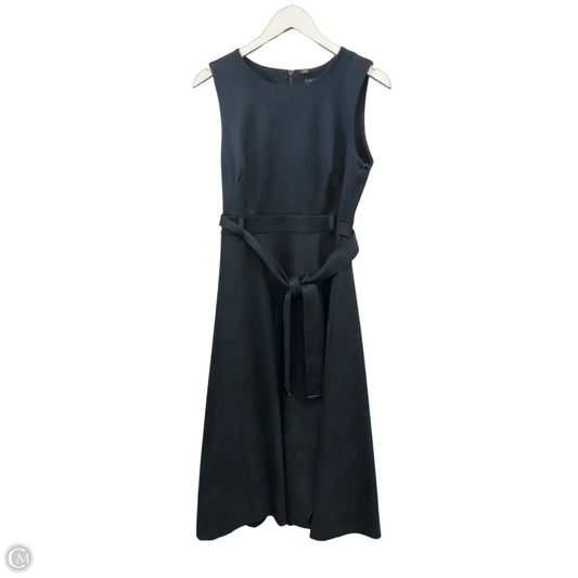 Dress Casual Midi By Calvin Klein In Navy, Size: M
