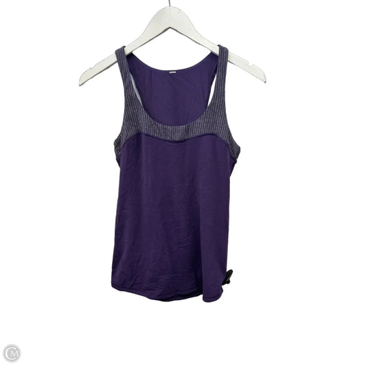 Athletic Tank Top By Lululemon In Purple, Size: M