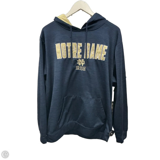 Sweatshirt Hoodie By Clothes Mentor In Navy, Size: Xl