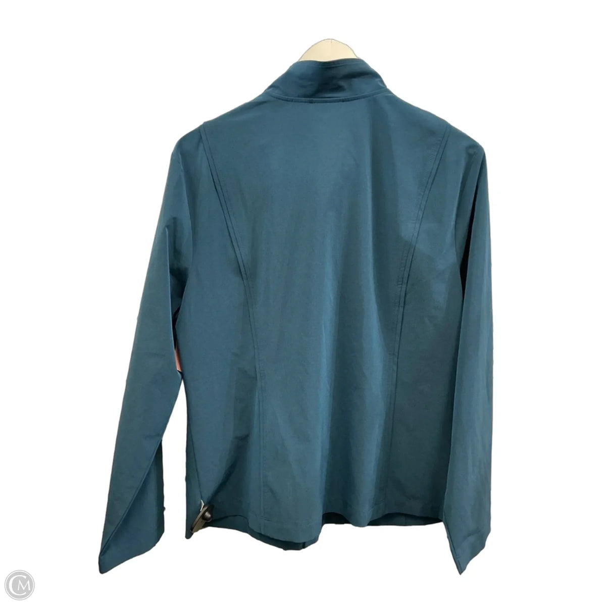 Athletic Jacket By Chicos In Blue, Size: L