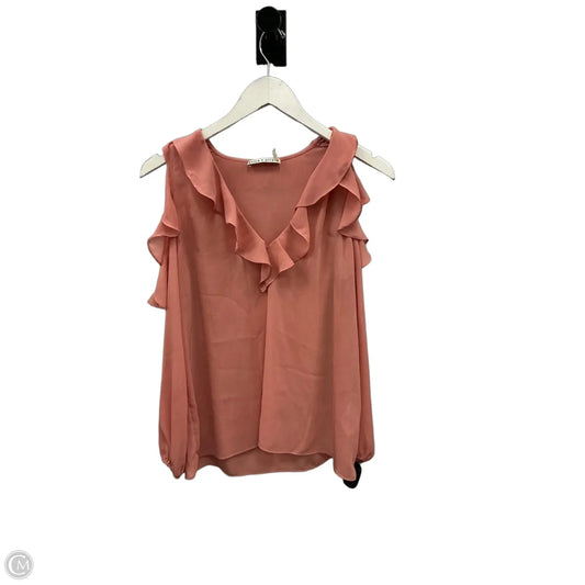 Top Long Sleeve Designer By Alice + Olivia In Pink, Size: S