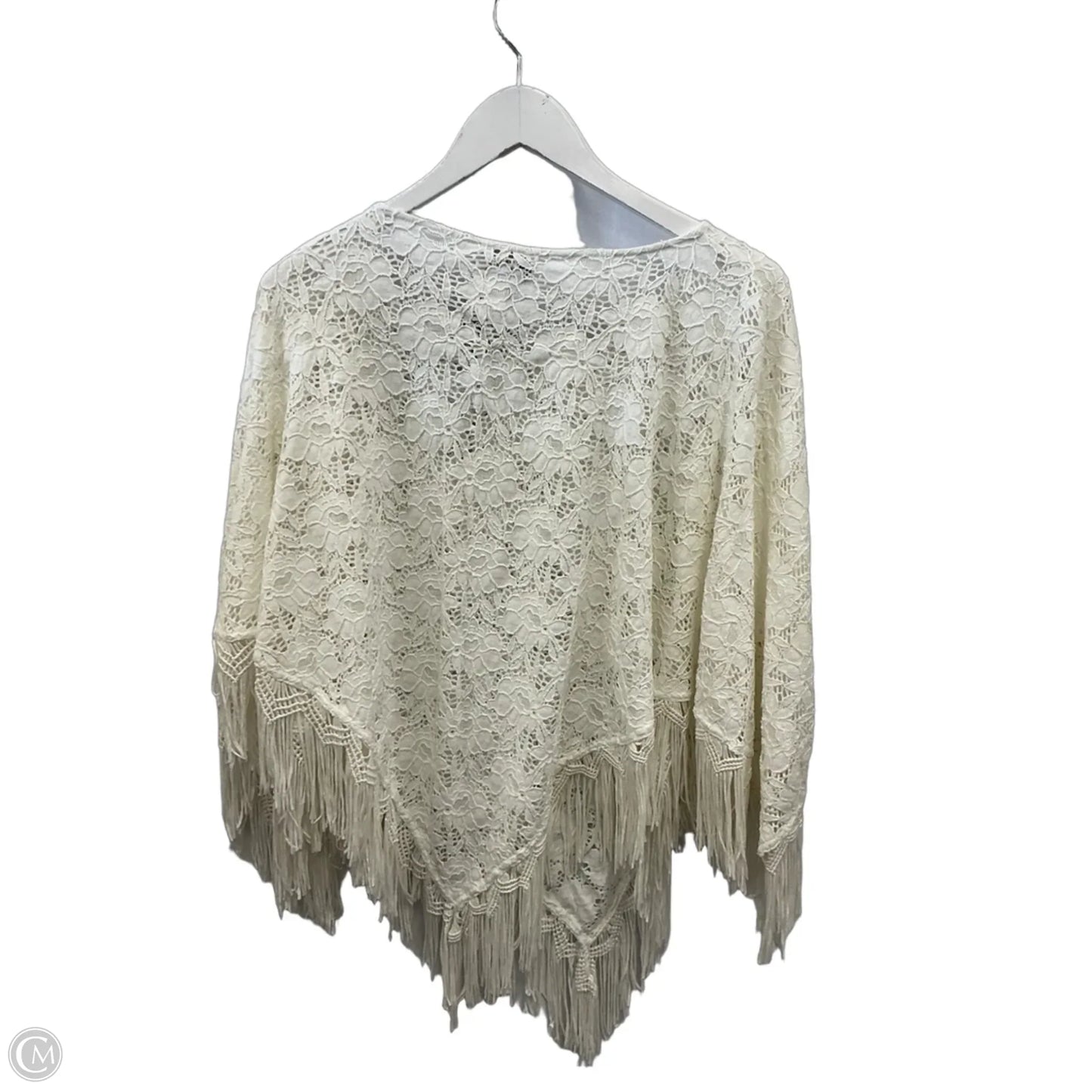 Poncho By Chicos In White, Size: Osfm