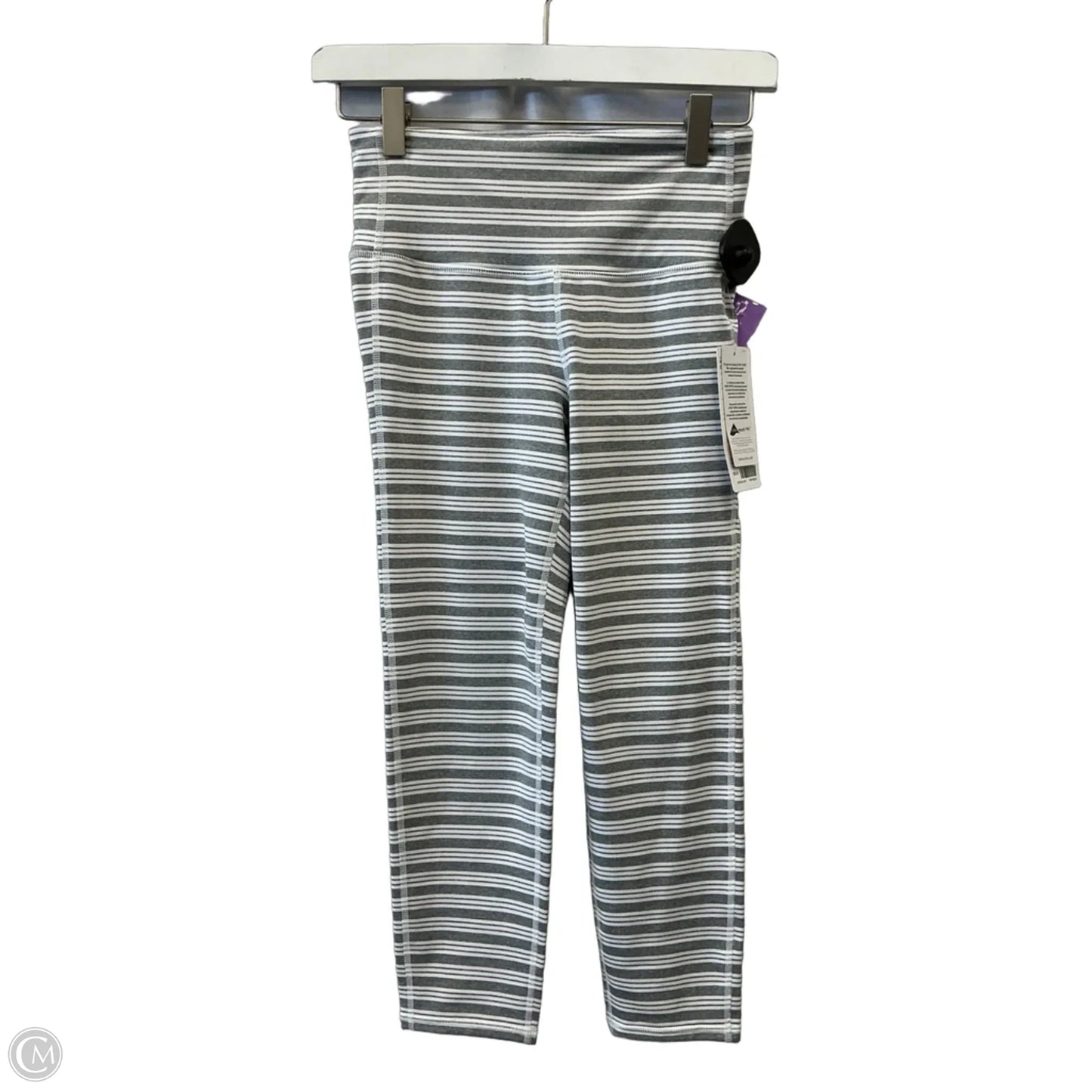 Athletic Capris By Athleta In Grey & White, Size: Xs