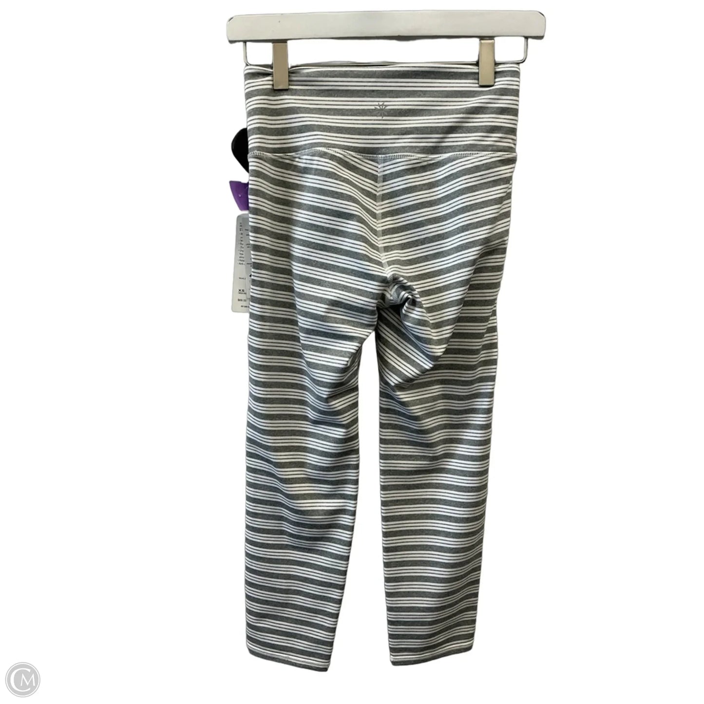 Athletic Capris By Athleta In Grey & White, Size: Xs