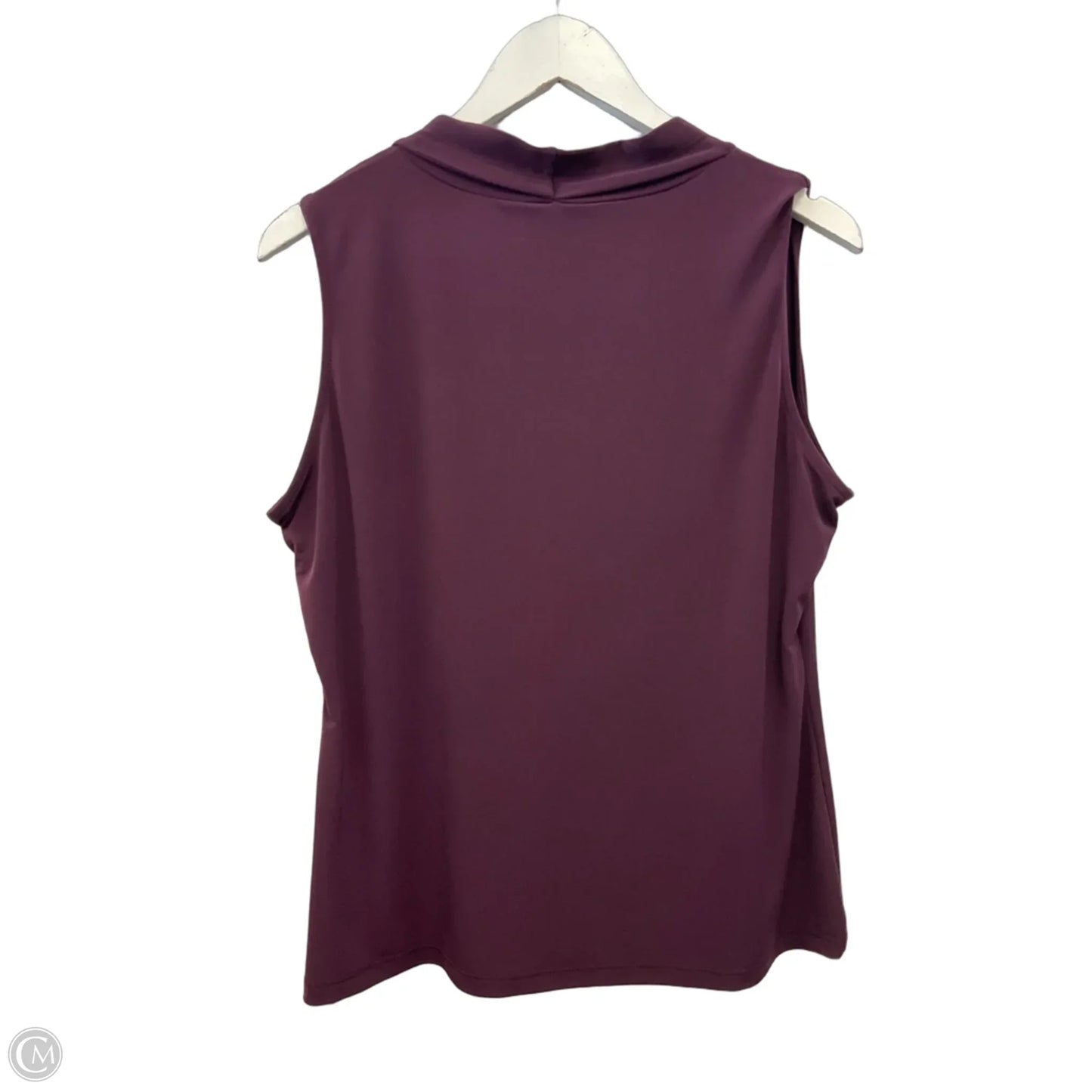 Top Sleeveless By Calvin Klein In Purple, Size: L