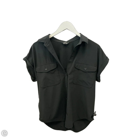 Top Short Sleeve By Eddie Bauer In Black, Size: S