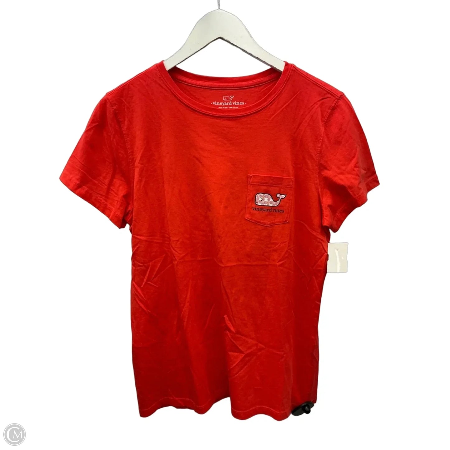 Top Short Sleeve By Vineyard Vines In Red, Size: M