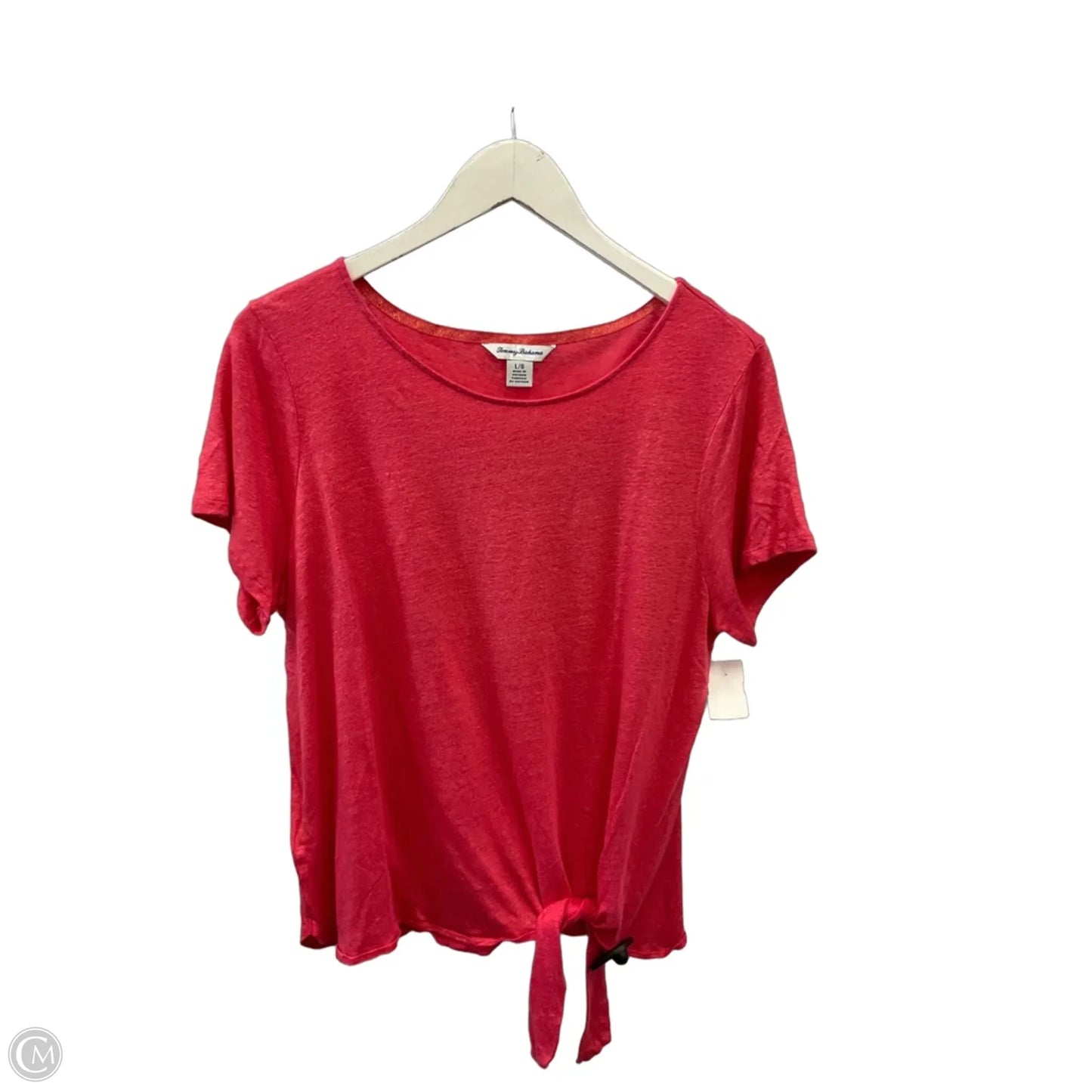 Top Short Sleeve By Tommy Bahama In Red, Size: L