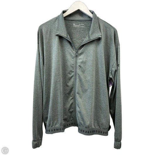 Athletic Jacket By Under Armour In Grey, Size: Xl