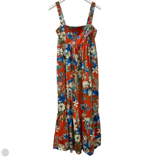 Dress Casual Midi By London Times In Orange, Size: 14