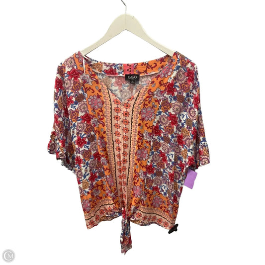 Top Short Sleeve By Gigio In Multi-colored, Size: L