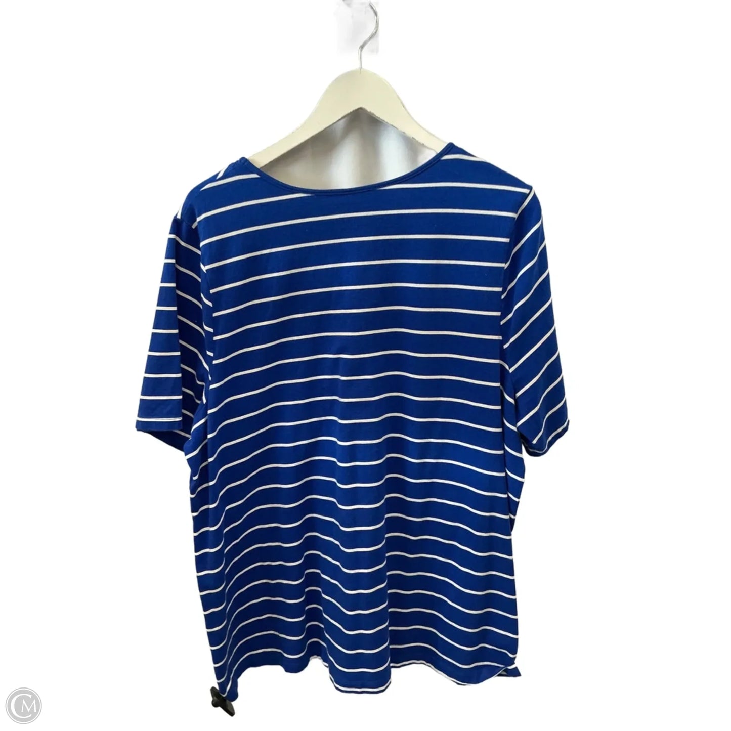 Top Short Sleeve By Catherines In Blue, Size: 1x
