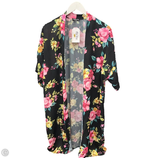 Kimono By Heimish Usa In Black & Pink, Size: 3x