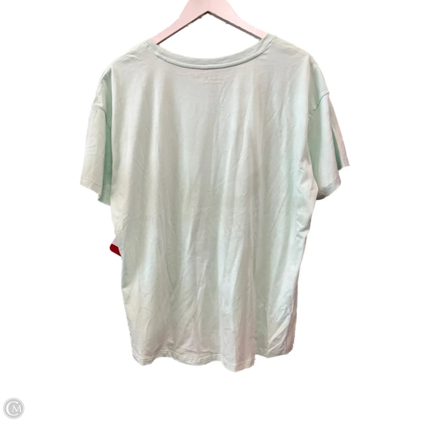 Athletic Top Short Sleeve By Reebok In Green, Size: Xl