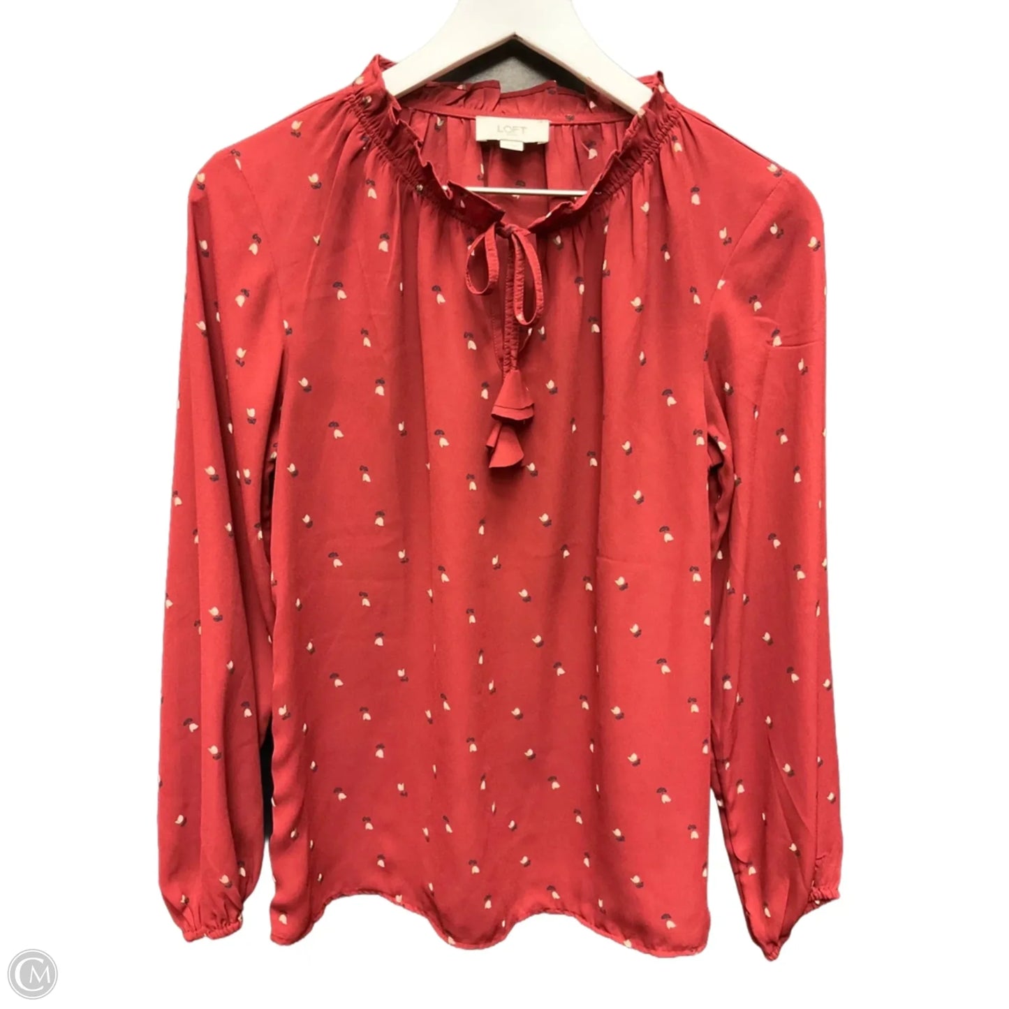 Top Long Sleeve By Loft In Red, Size: Xs