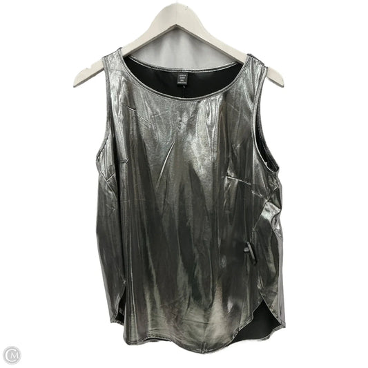 Top Sleeveless By Shein In Silver, Size: Xl
