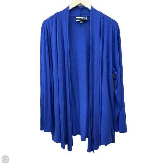 Cardigan By Karen Scott In Blue, Size: Xl