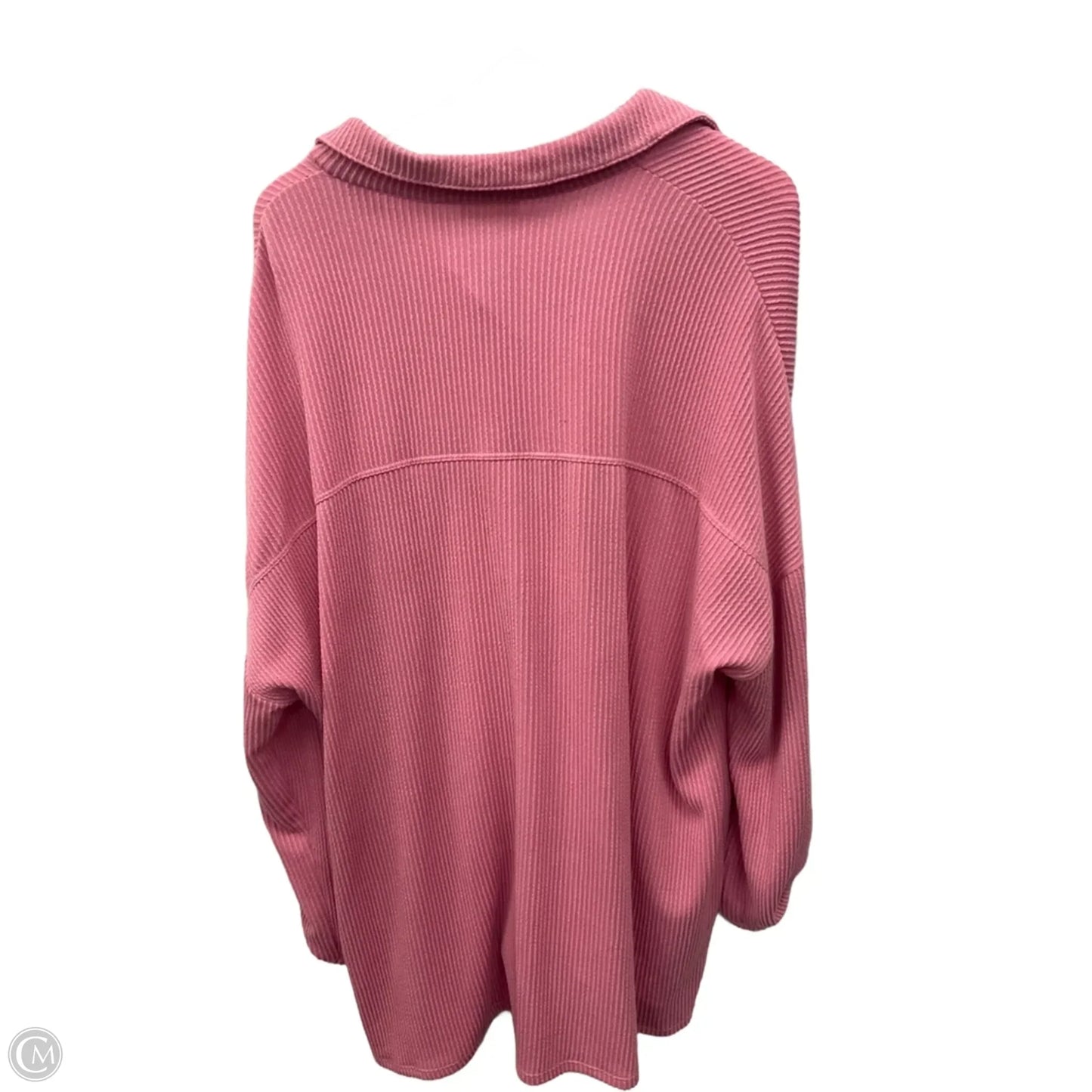 Top 3/4 Sleeve Basic By Blumin In Pink, Size: 3x