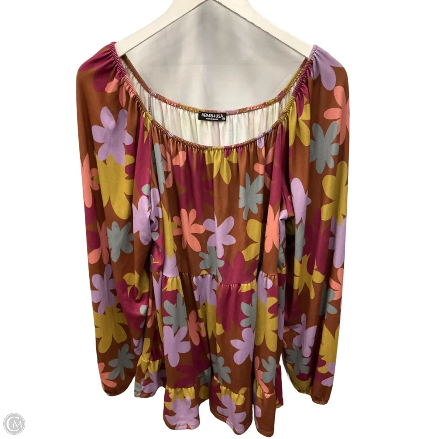 Top Long Sleeve By Heimish Usa In Multi-colored, Size: 3x