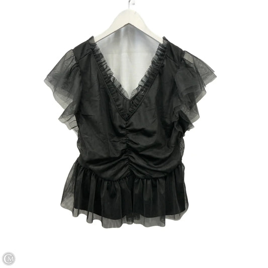 Top Short Sleeve By Torrid In Black, Size: 2x