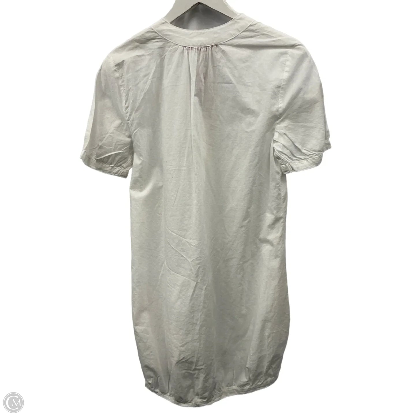 Tunic Short Sleeve By Clothes Mentor In White, Size: S