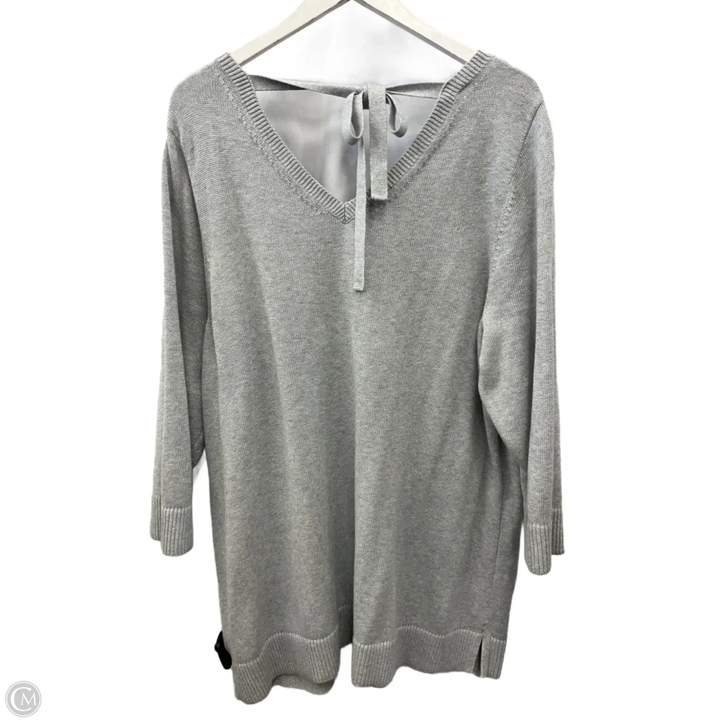 Sweater By Talbots In Silver, Size: 2x