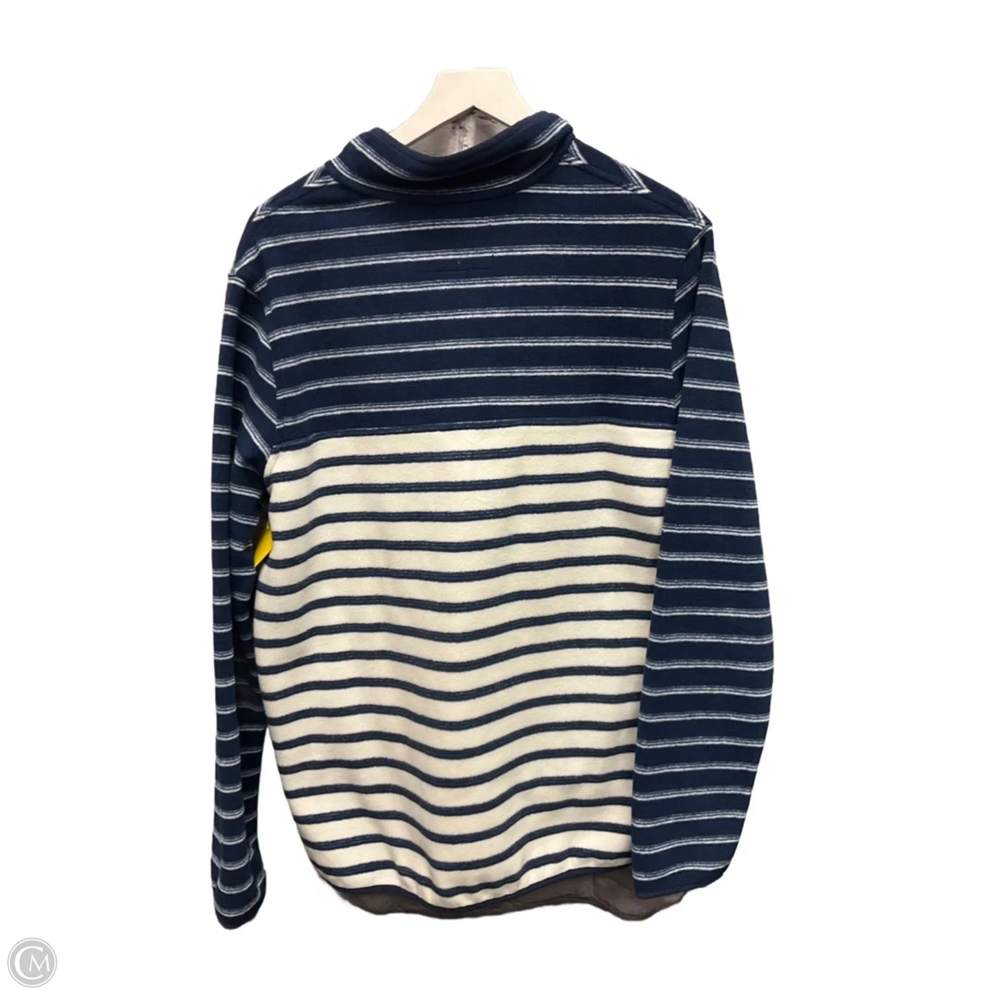 Athletic Fleece By Lands End In Striped Pattern, Size: L