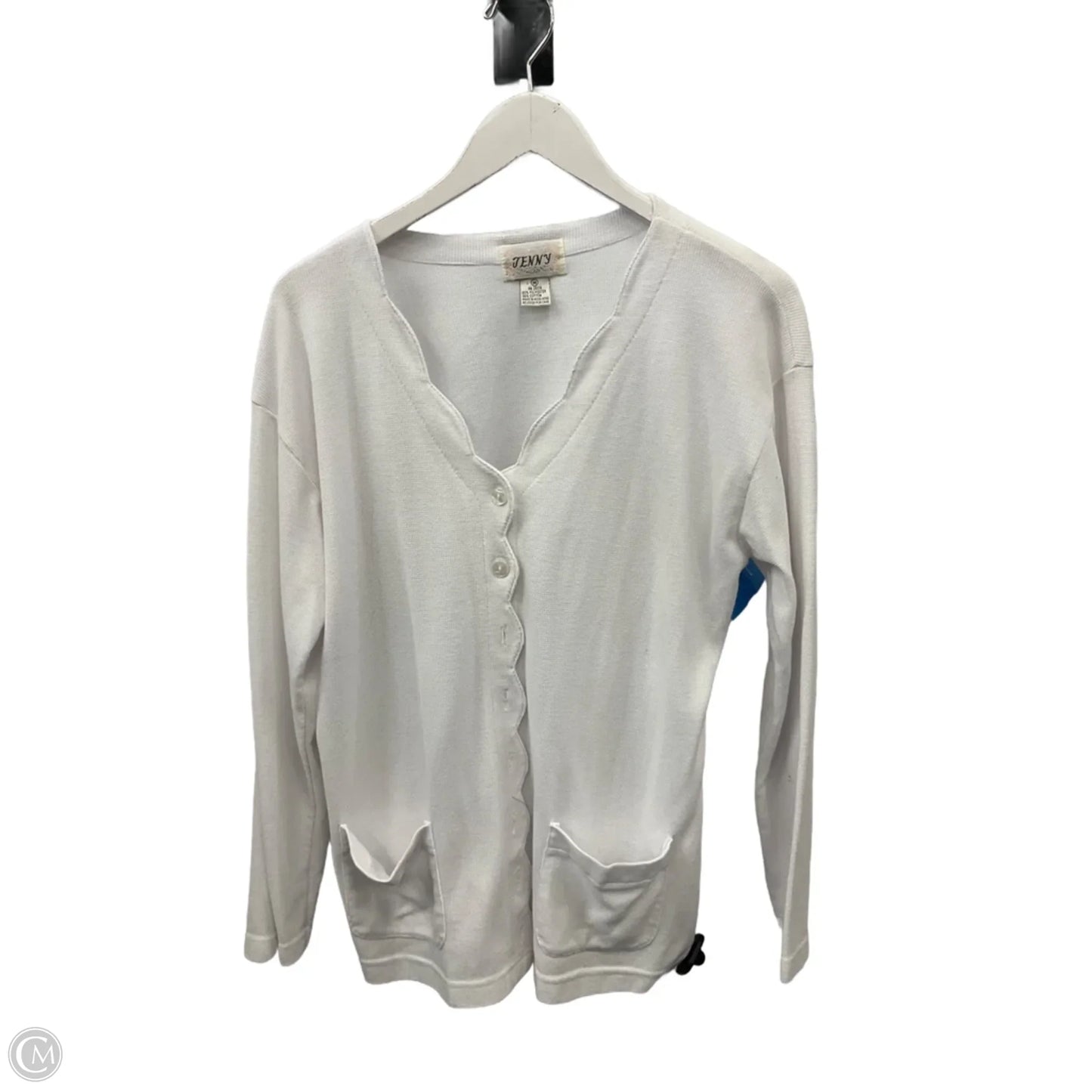 Cardigan By Clothes Mentor In White, Size: M
