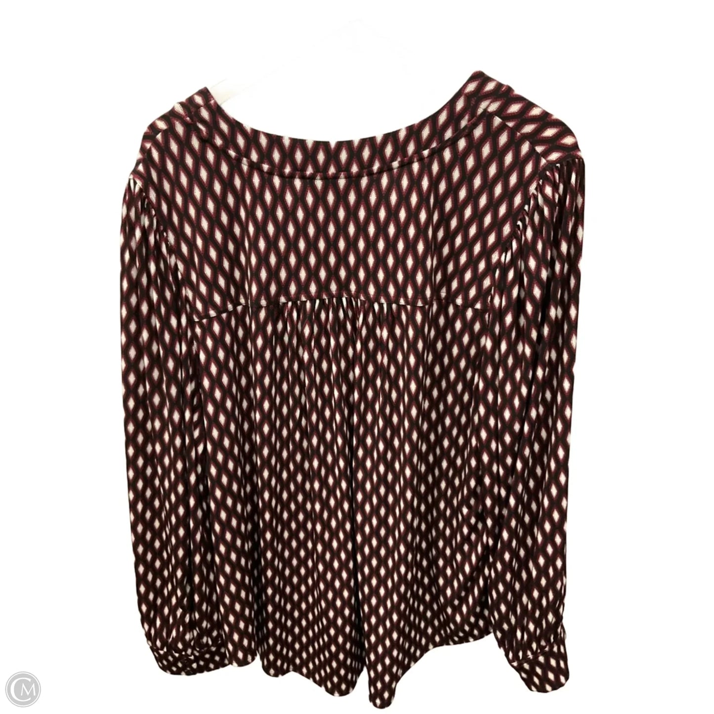 Top Long Sleeve By Lane Bryant In Black & Red, Size: 1x