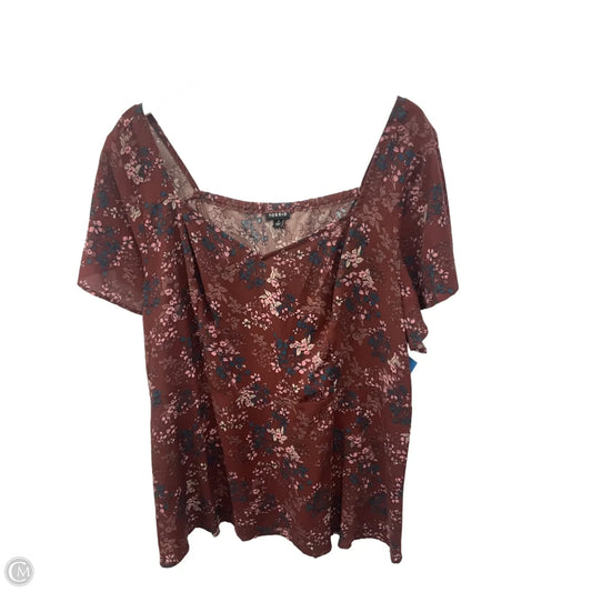Top Short Sleeve By Torrid In Brown, Size: 3x