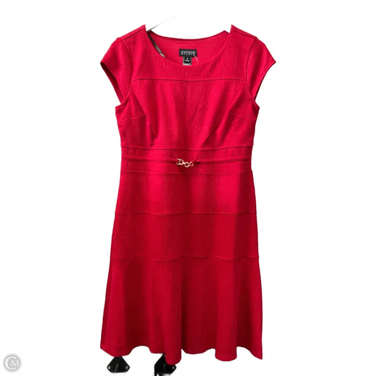 Dress Casual Short By Enfocus In Red, Size: S