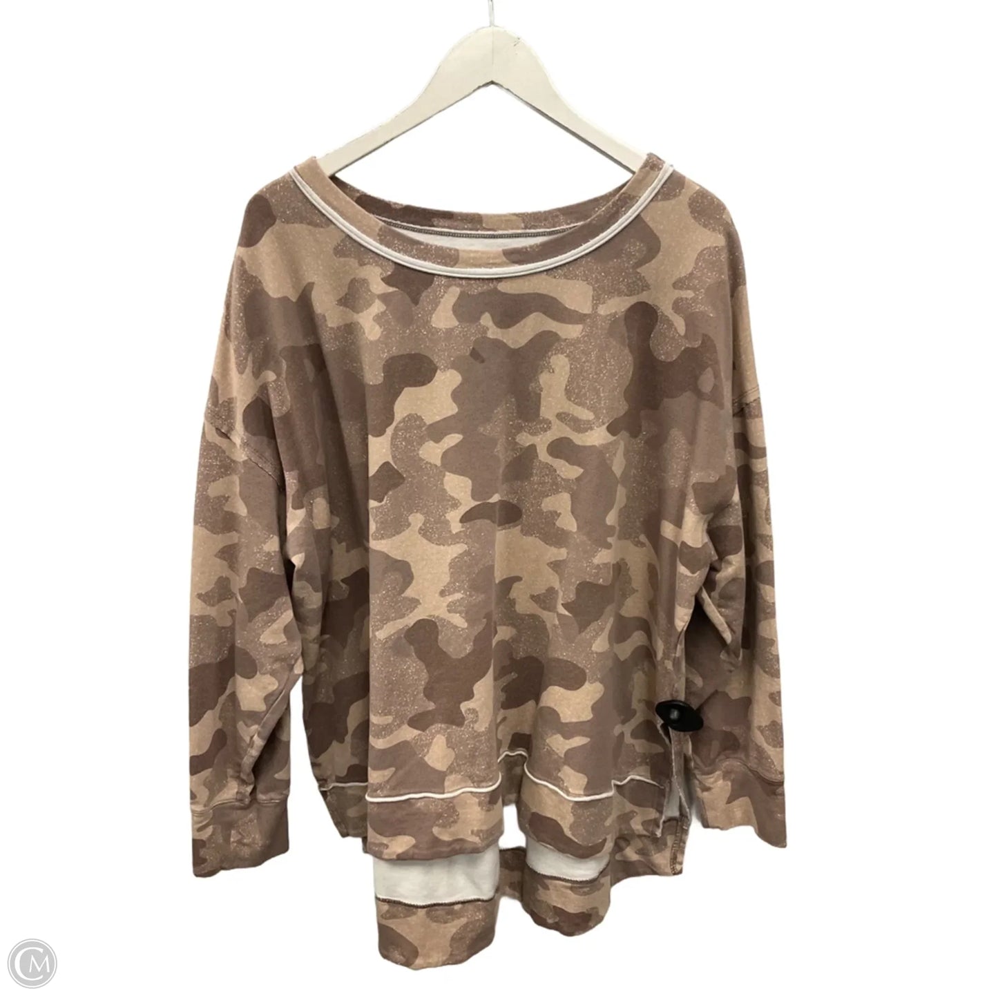 Top Long Sleeve By Clothes Mentor In Camouflage Print, Size: 2x