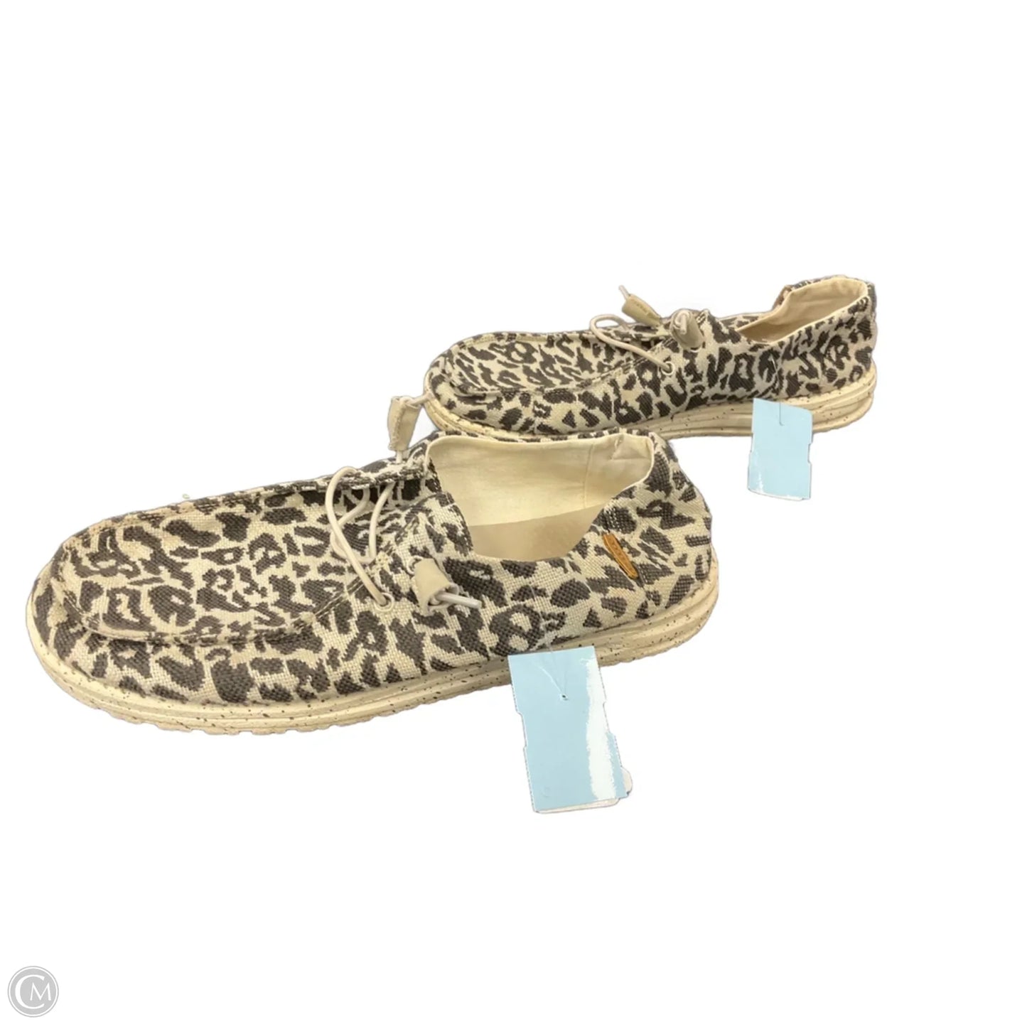 Shoes Flats By Hey Dude In Animal Print, Size: 11
