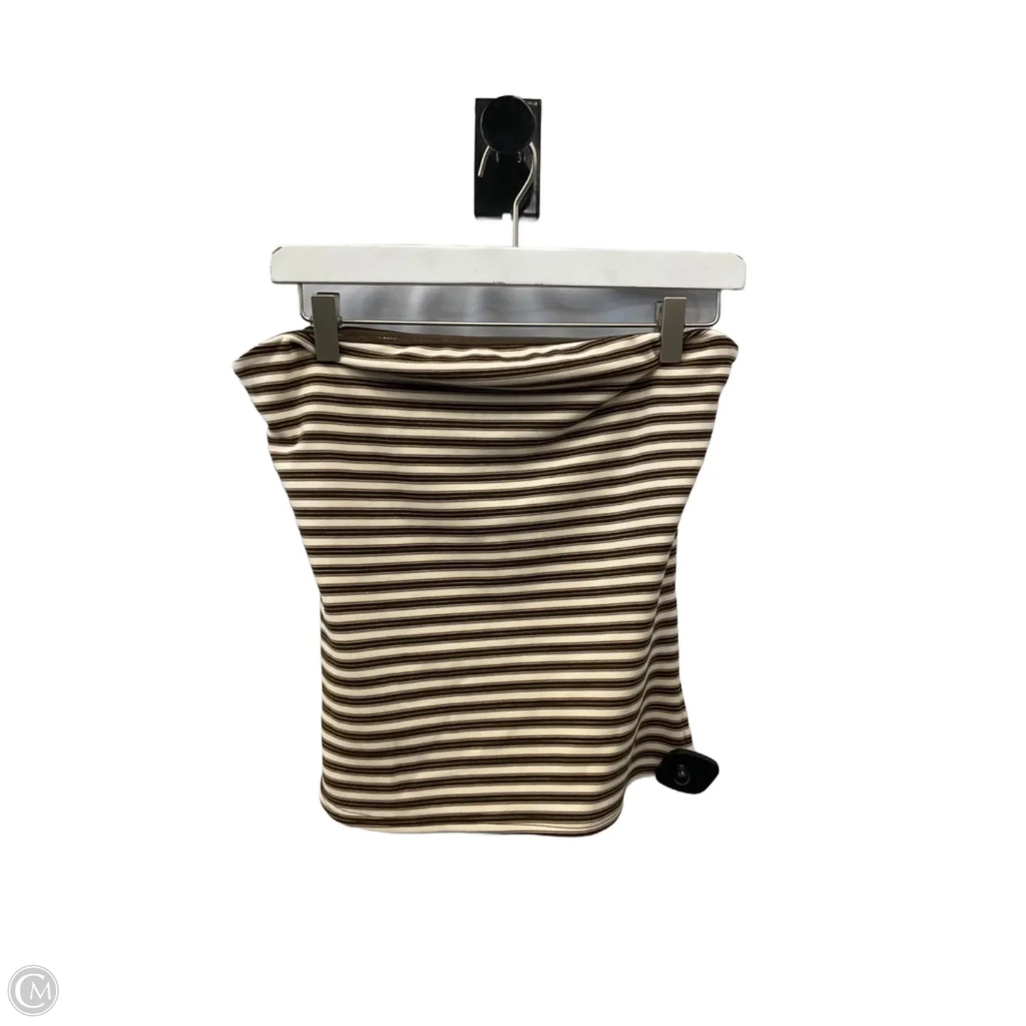 Lounge Set Pants By Bailey Rose In Cream & Tan, Size: M