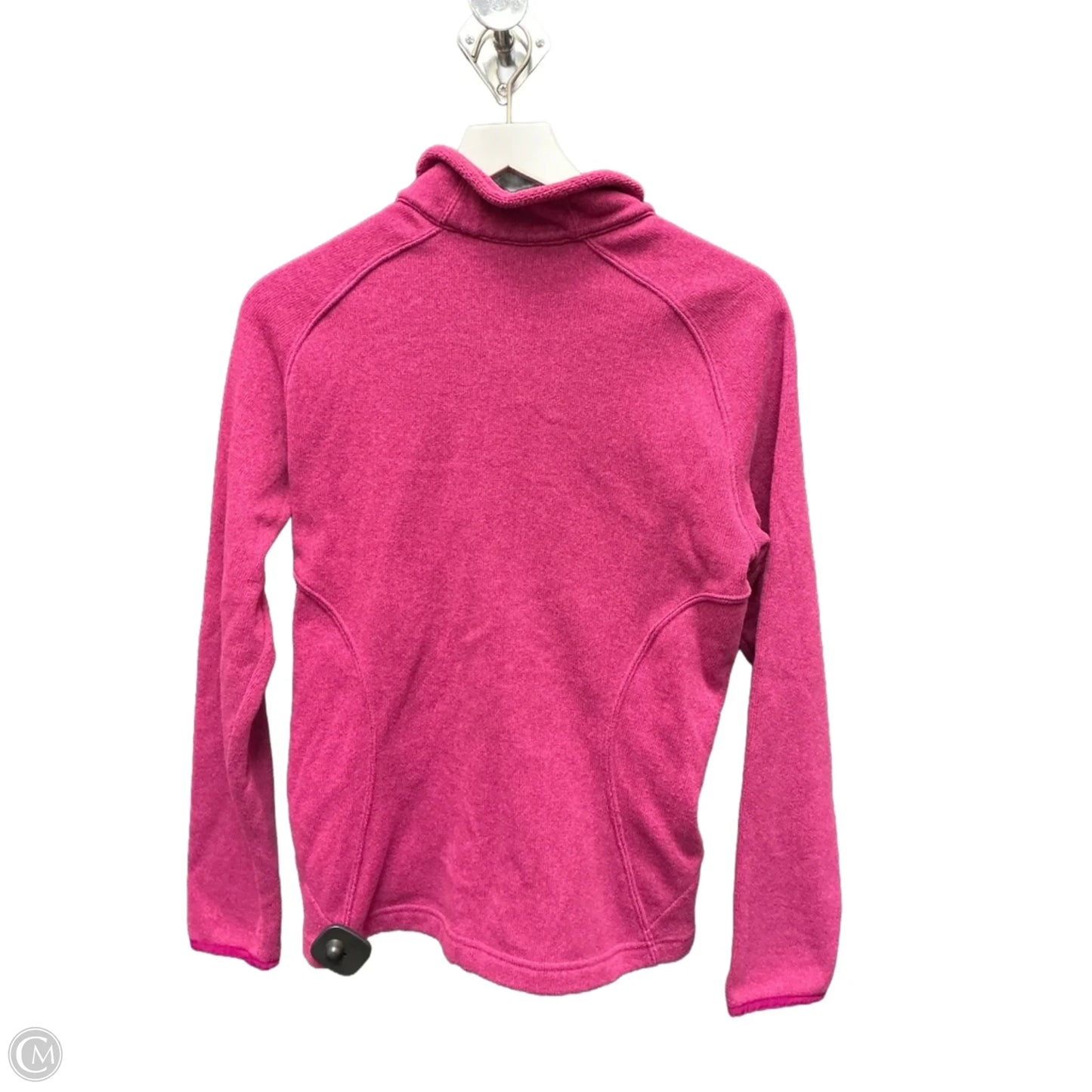 Athletic Top Long Sleeve Collar By Lands End In Pink, Size: M
