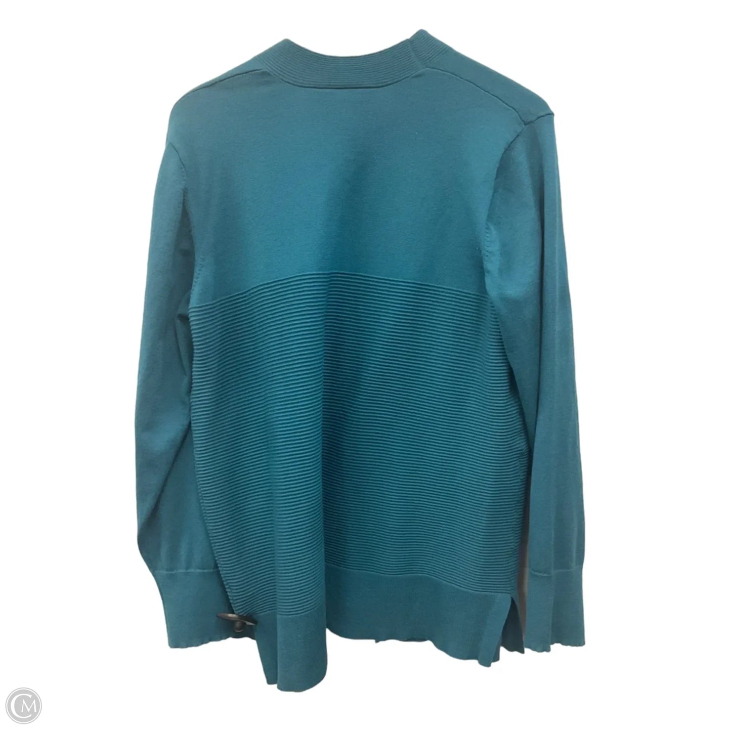 Sweater Cardigan By Time And Tru In Blue, Size: L