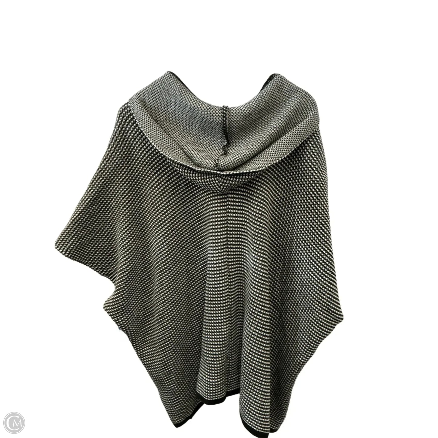 Sweater Cardigan By Chicos In Black & Tan, Size: Osfm