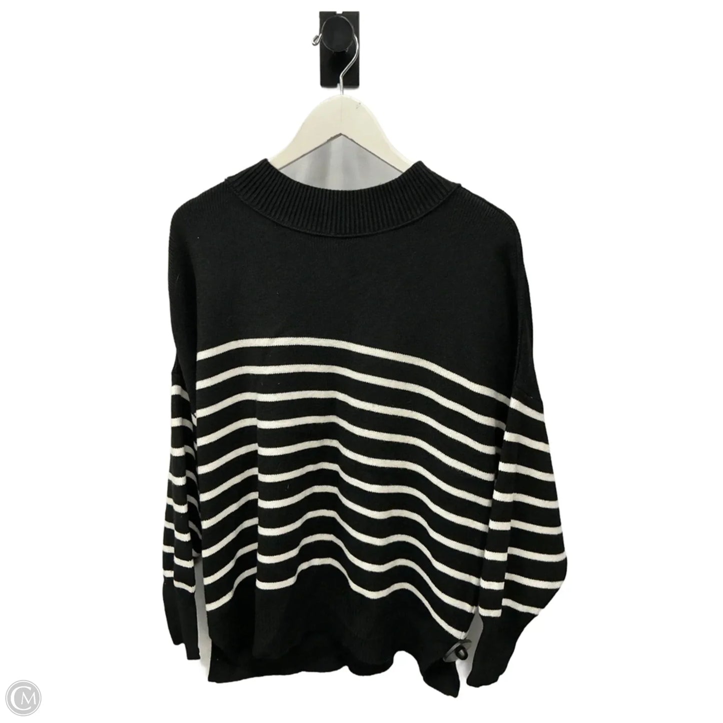Sweater By Zesica In Black & White, Size: L