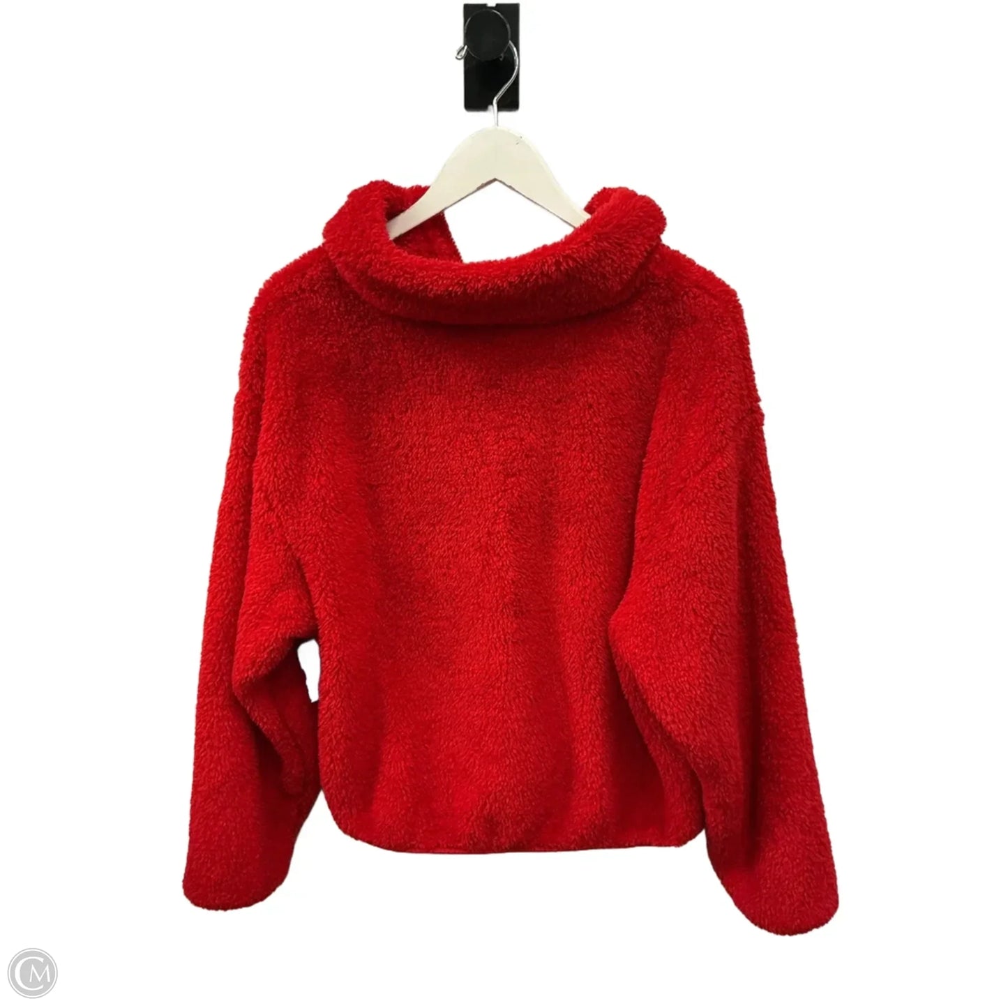 Jacket Faux Fur & Sherpa By Old Navy In Red, Size: L