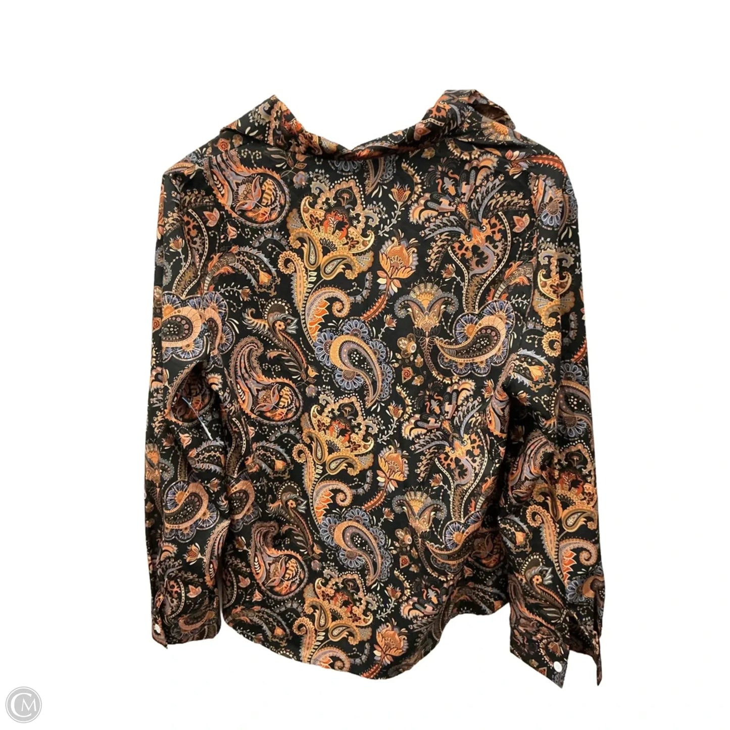 Top Long Sleeve By Clothes Mentor In Paisley Print, Size: M