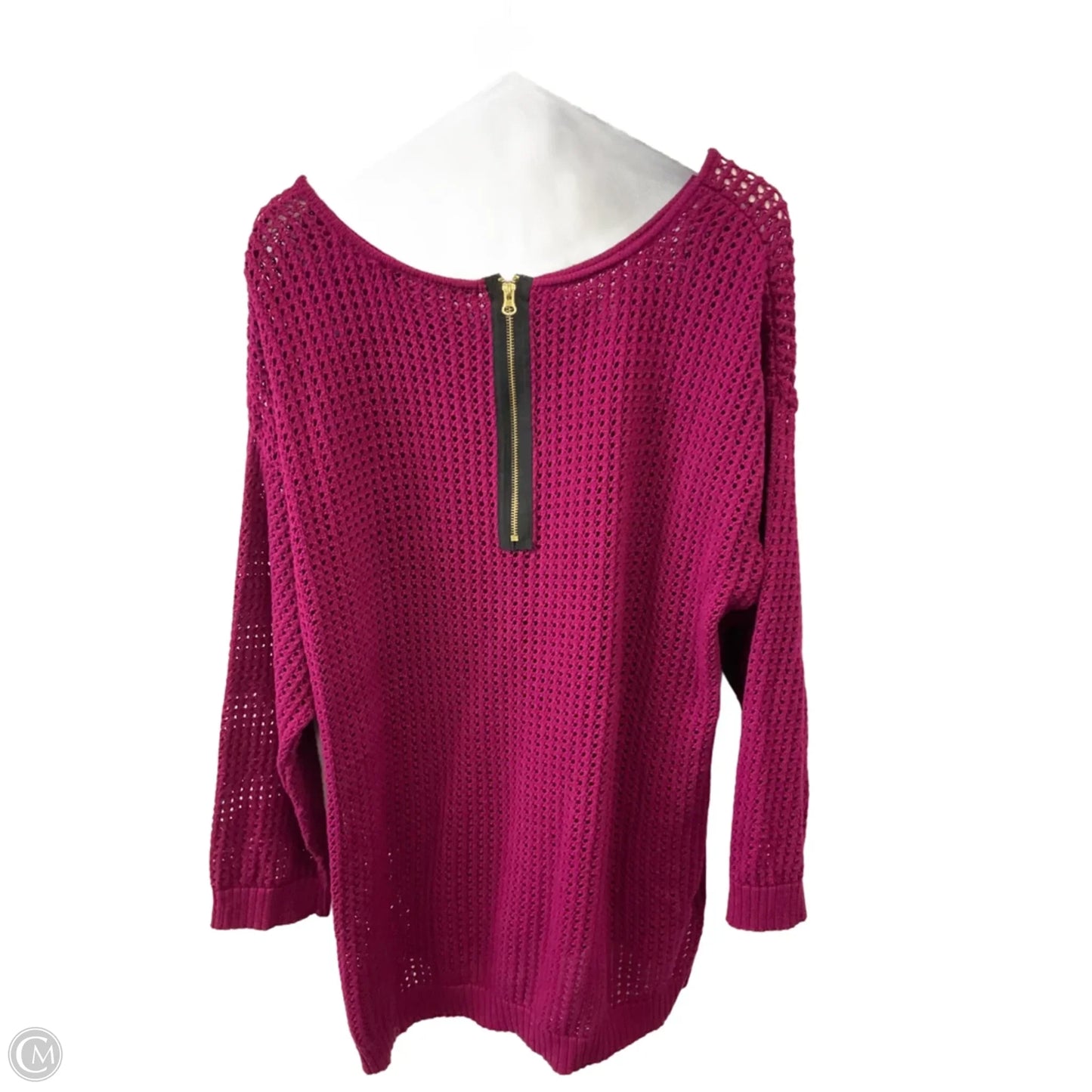 Sweater By Jeanne Pierre In Purple, Size: 3x